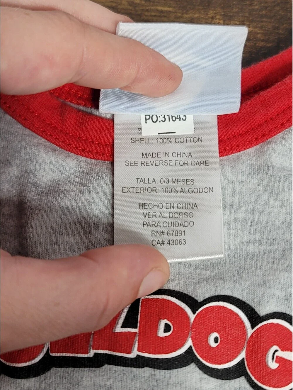 Georgia Bulldogs Baby Bodysuit and Pants Set 0-3 Months